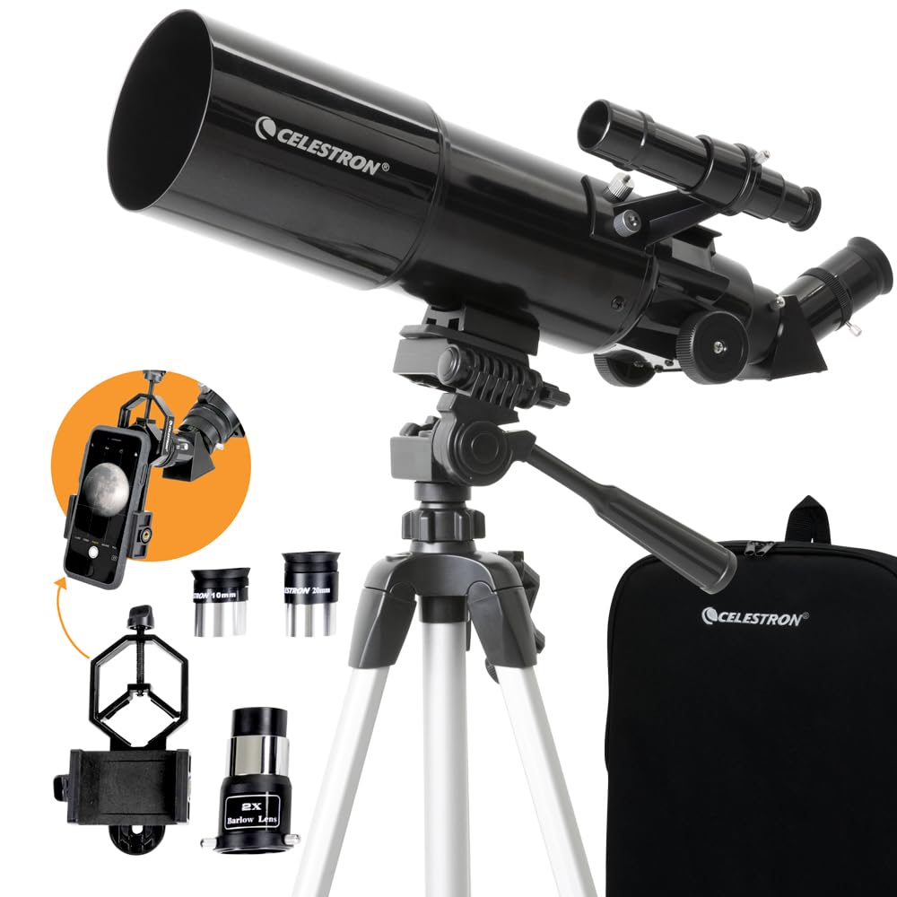 Celestron Travel Scope 80 Portable Refractor Telescope
